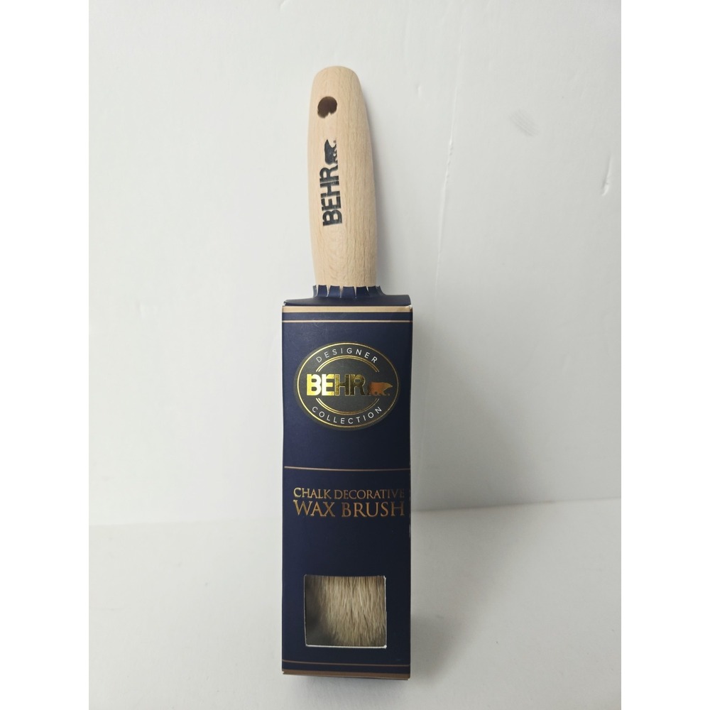 Behr Chalk Decorative Round Wax Paint Brush Natural Bristle